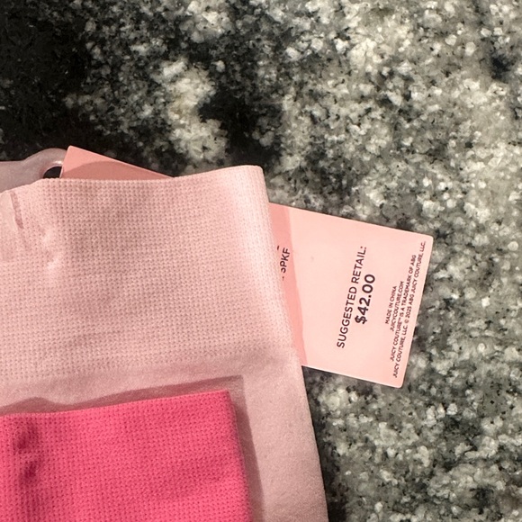 Juicy Couture Hot Pink and Light Pink Boxer Boy Shorts - Picture 2 of 5